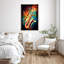 Saxophone jazz sur toile, impression-1542676866