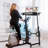 Small Standing Desk With Wheels, Portable Treadmill Desk, Rolling Desk Adjustable Height For Laptop, Mobile Standing Table For Walking Pad, Bedside Table