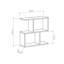 Table basse moderne 23,6 po x 23,6 po x 7,9 po | 100% panneau de particules enduit de mélamine, épaisseur: 0,7 pouce | Conception durable avec capacité de charge de 44 lb | Parfait pour le salon et les espaces contemporains, élégant et fonctionnel-642900517