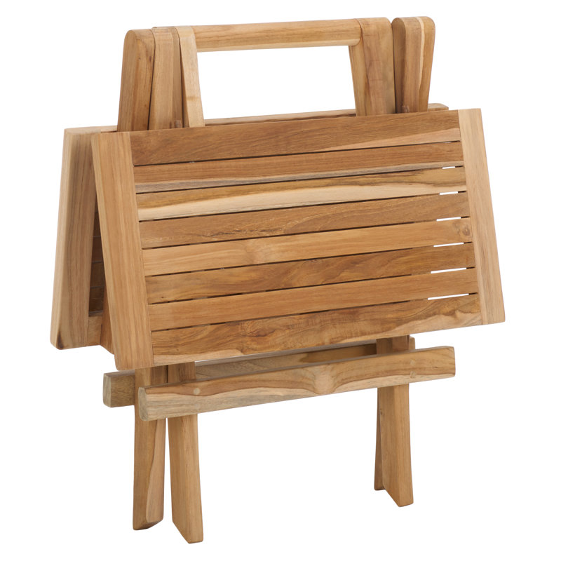 Nilsen Solid Teak Folding Square Table