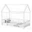 Lit en bois avec structure de toit, garde-corps de sécurité et finition pour un sommeil confortable et sécuritaire-2053470280