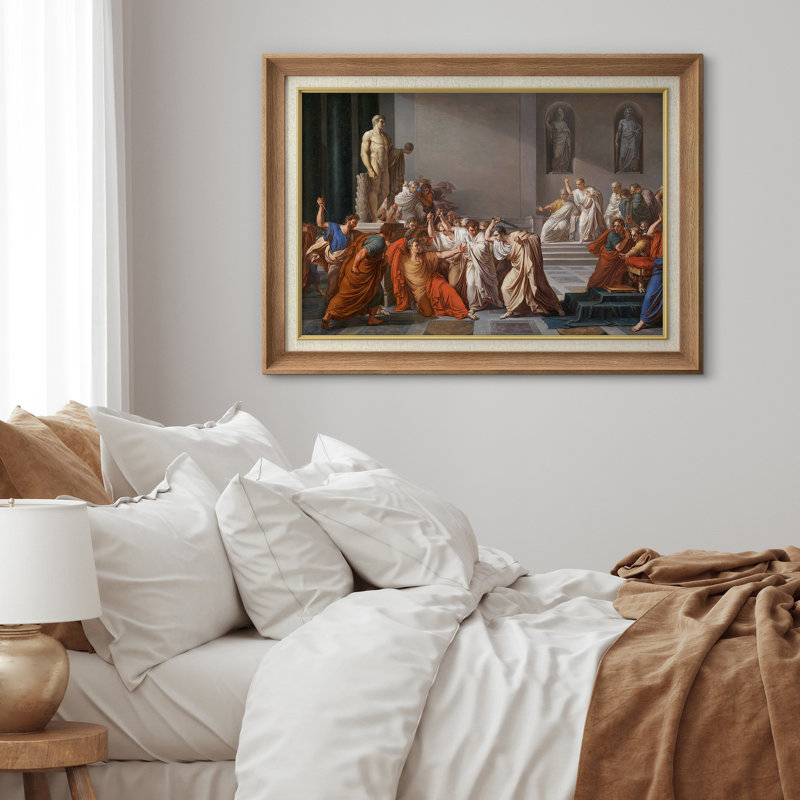 Scène historique classique, photos de salon, impression sur toile encadrée, H 26 po x l 36 po, Natural Premium Frame