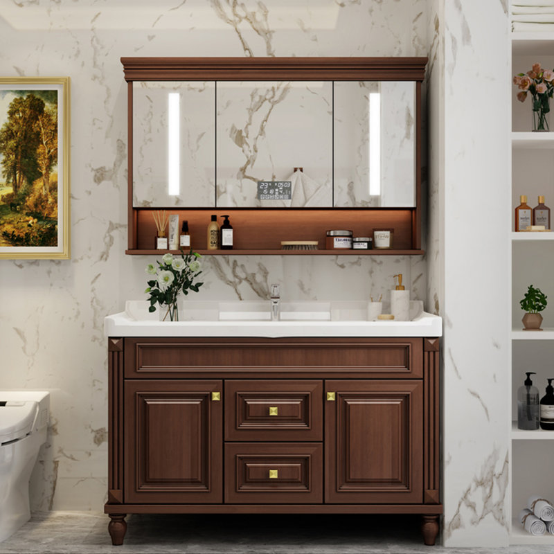 American village simple retro bathroom Vanity