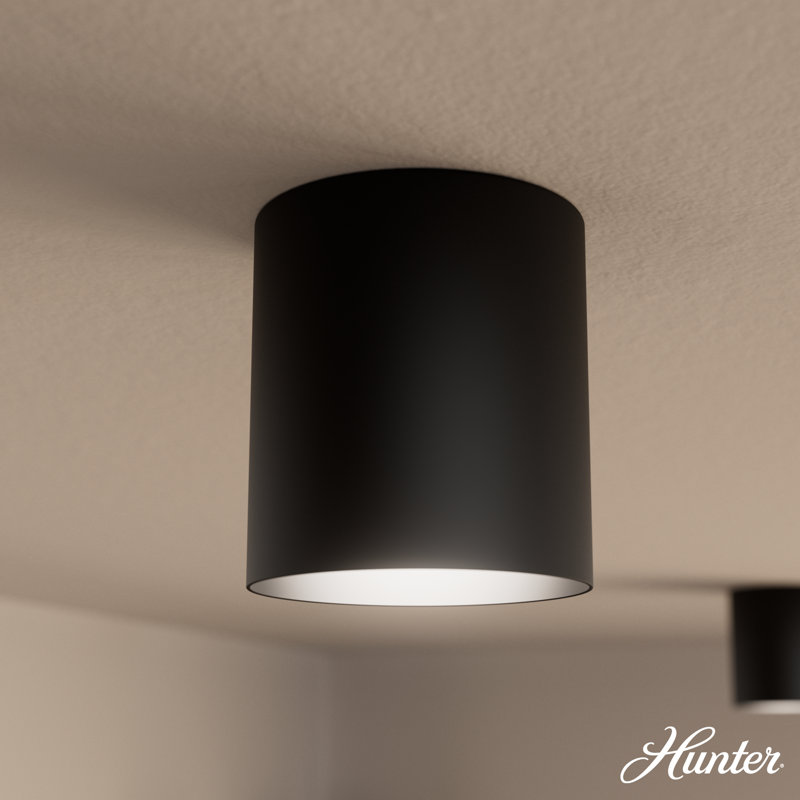 Hunter x Jasmine Roth Canoga Integrated LED Small Flush Mount Ceiling Light Conversion Kit Fixture