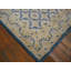 Hand Knotted Pile 1920s Ivory Beige Cream White Cotton Allover Geometric Rectangle Antique Rug