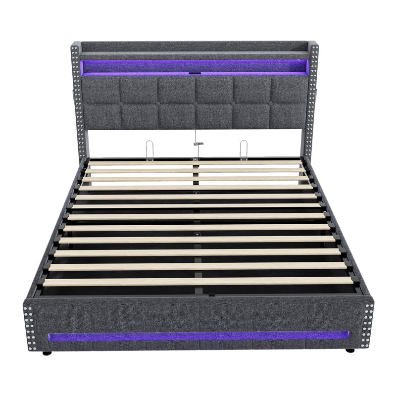 Upholstered Ottoman Storage Bed