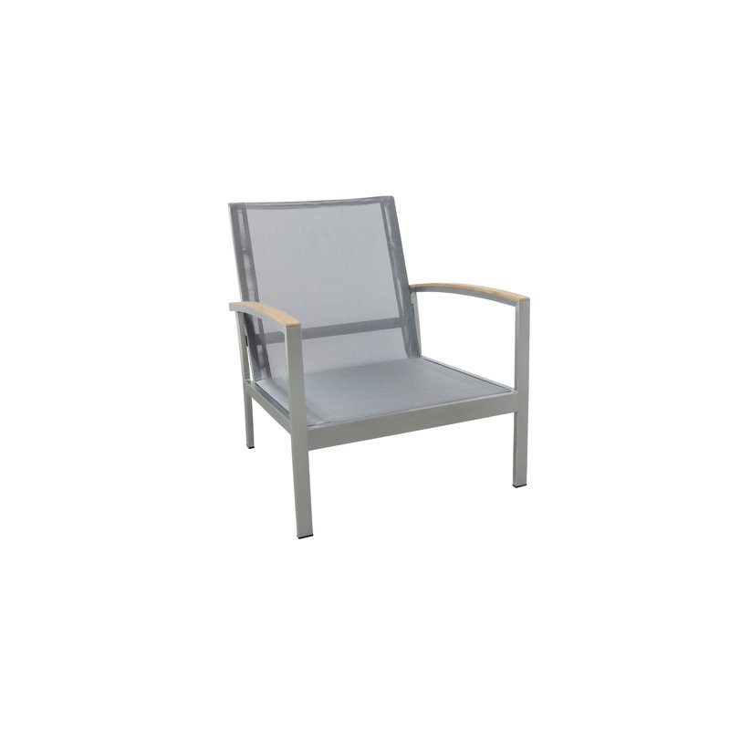 Avanti Stainless Steel Sling Outdoor Deep Seating Lounge Chair, Spectrum Indigo