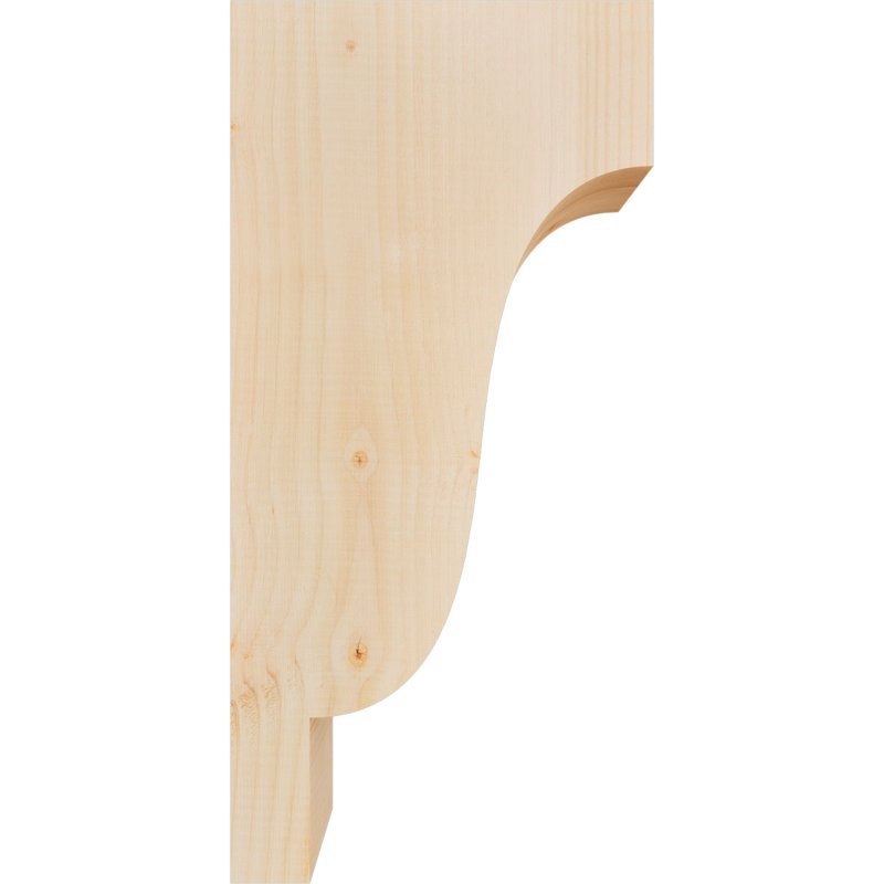 Newport Corbel, H 24 po x l 5,5 po x P 12 po, Sapin de Douglas, Lisse