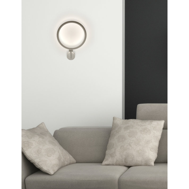 Lolli LED Armed Sconce, Matte Black