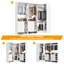 Unité de rangement réglable pour garde-robe modulaire