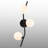 "Branch 3-Light" Modern Curved Wall Sconce