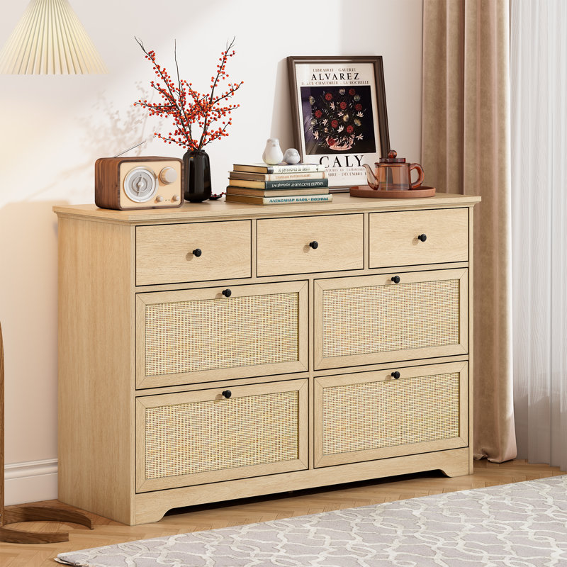 47.24'' W 7 - Drawer Dresser, Nature