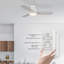Ventilateur de plafond encastré moderne à 3 pales 44 "avec lumière Irme -589877294-589877281