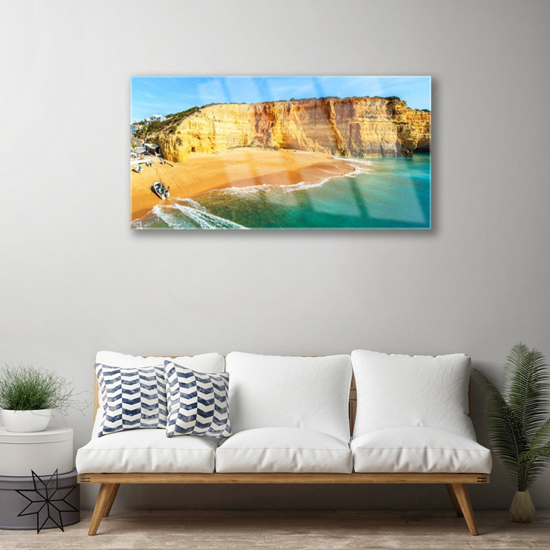 Landscape Bay - No Frame Print on Glass