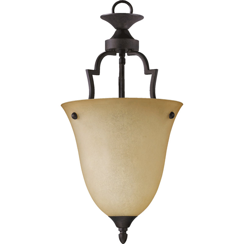 Luminaire suspendu 1 lumières simple urn Hertz, Grand, Sienna grillée