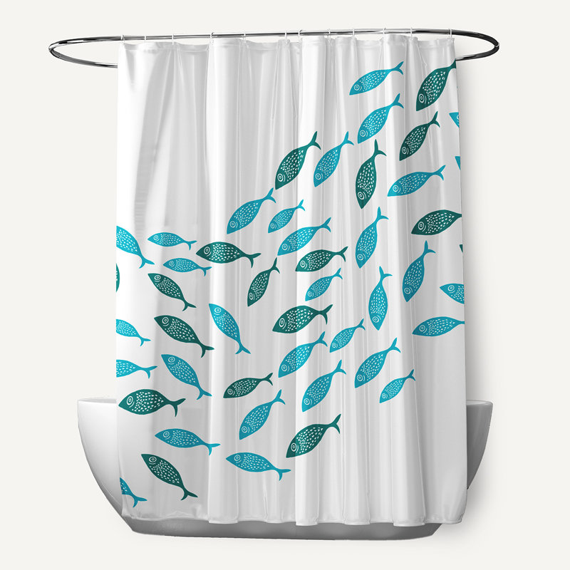 Rideau de douche simple Eastbourne, Turquoise