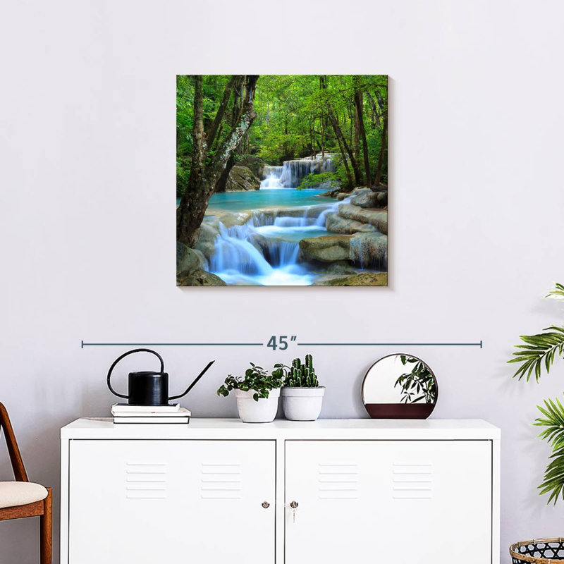 Kerrick, cascades d'Erawan, H 24 po x l 24 po