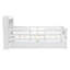 Lit plateforme simple (blanc)