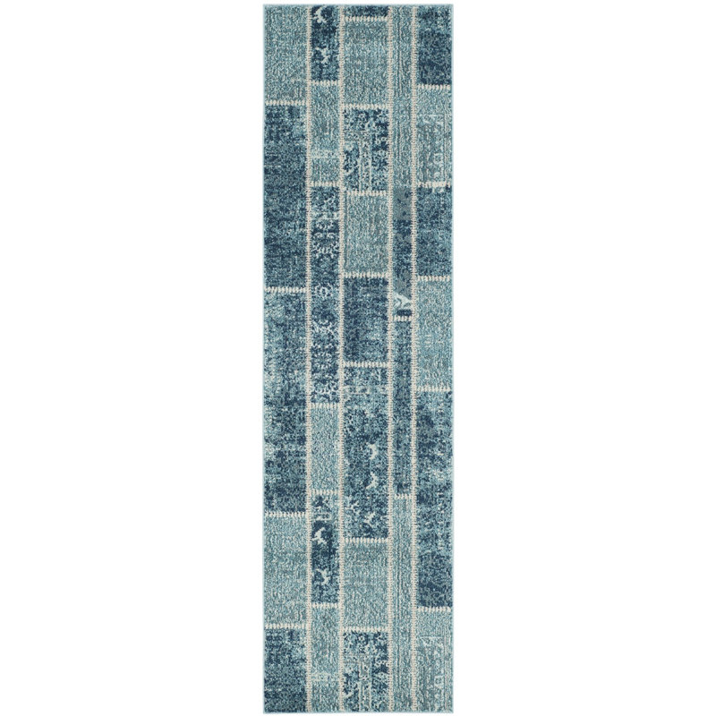 Tapis rayé Burr Performance, Tapis de couloir 2 pi 2 po x 8 pi