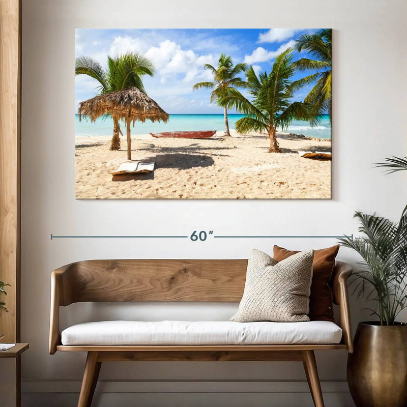 Palapa White Sandy Gillard, 34" H x 51" W