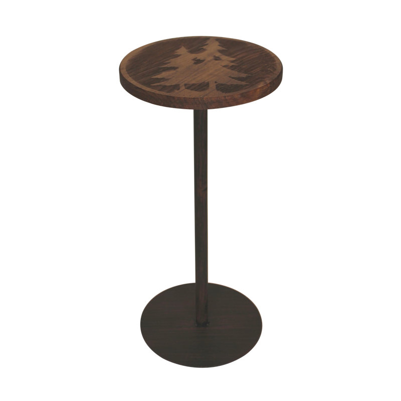 Charnley Solid Wood Top End Table