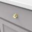 Poignée champignon Williamsburg - bouton d'armoire de 1-1 / 4 po de diamètre en laiton poli - Quincaillerie de ferme pour tiroirs et armoires-50230519