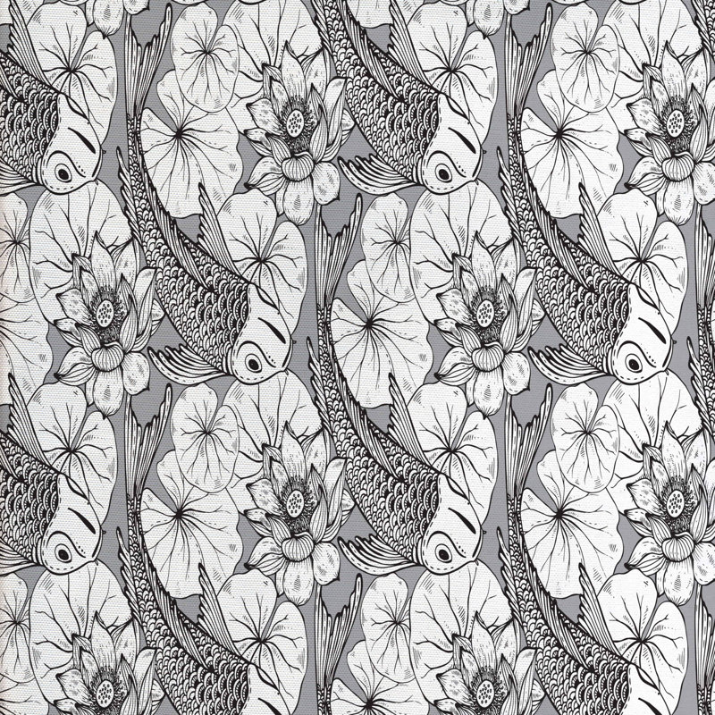 Tissu asiatique, l 58 po x L 72 po