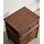 Table de chevet simple en bois massif rustique simple américain