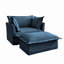 Fauteuil rembourré avec housse et repose-pieds-1471635989
