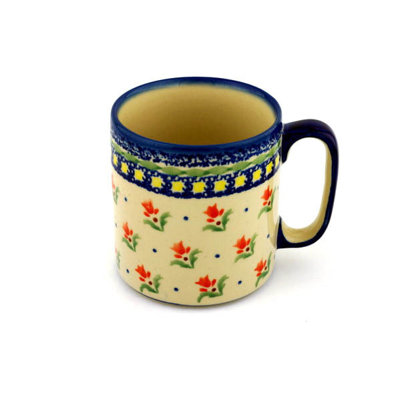 Cocentric Tulips Stoneware Coffee Mug