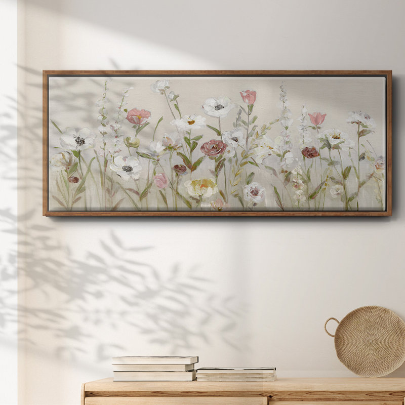 Bloomin Around- Framed Canvas, 8" H x 20" W
