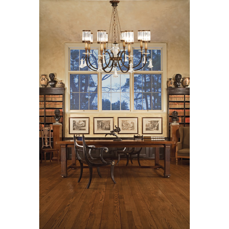 Eaton Place 8 - Light Chandelier, Rustic Iron