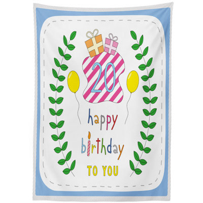 20th Birthday Tablecloth