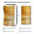 Extra Large Wall Art Fabric Print - Amber Horizon Abstract Wall Decor for Living Room or Bedroom - "Frame Assembly Required (Unfinished Frame)"-1276470267