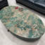 Table basse en marbre avec plateau télé