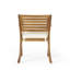 Ensemble repas d'extérieur en bois 5 pièces avec coussins beige Hermosa