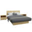Chambre à coucher Zen Alpha - Lit plateforme avec tête de lit et tables de chevet (2) - Assemblage facile, aucun sommier requis-1612984967-1612984985-1640351595