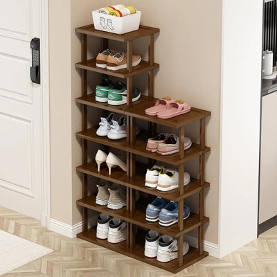 12 Pair Stackable Shoe Rack