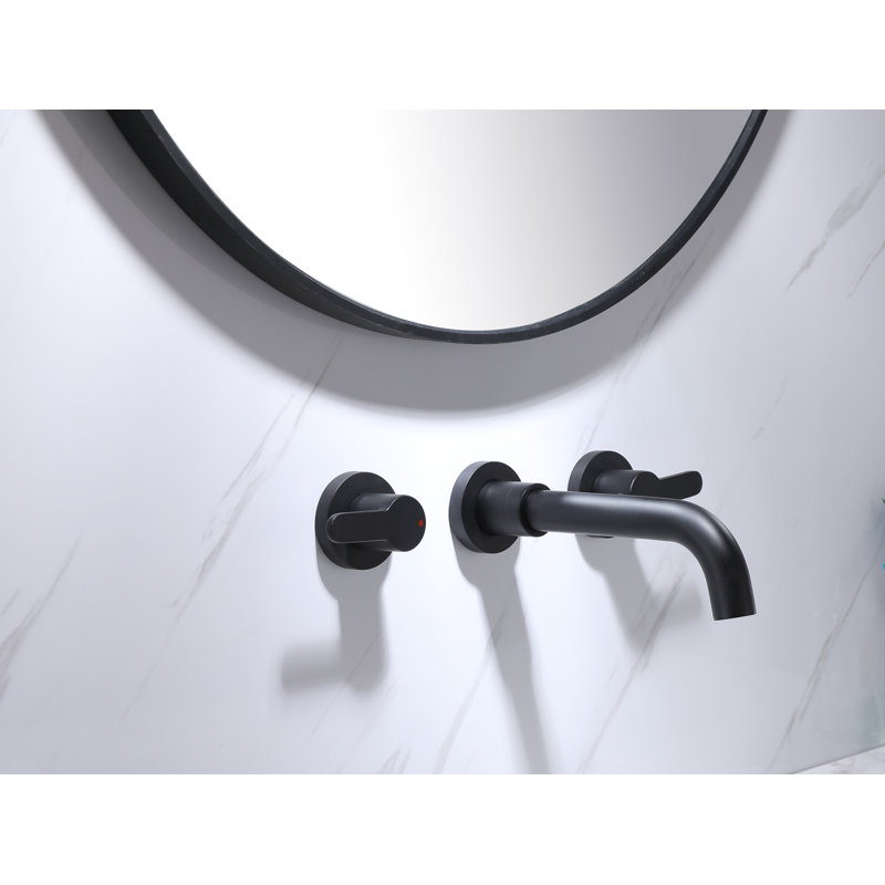 Wall Mounted Optional 2-handle Bathroom Faucet