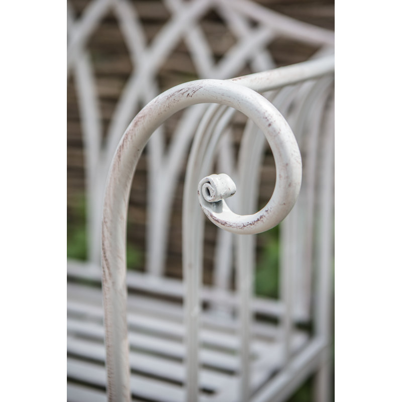 Fayetteville Metal Outdoor Bench, Estate