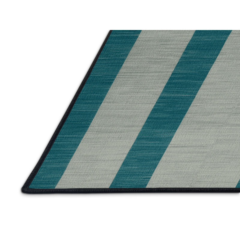 Tapis gris à carreaux lavable à la machine, Carré 5 pi