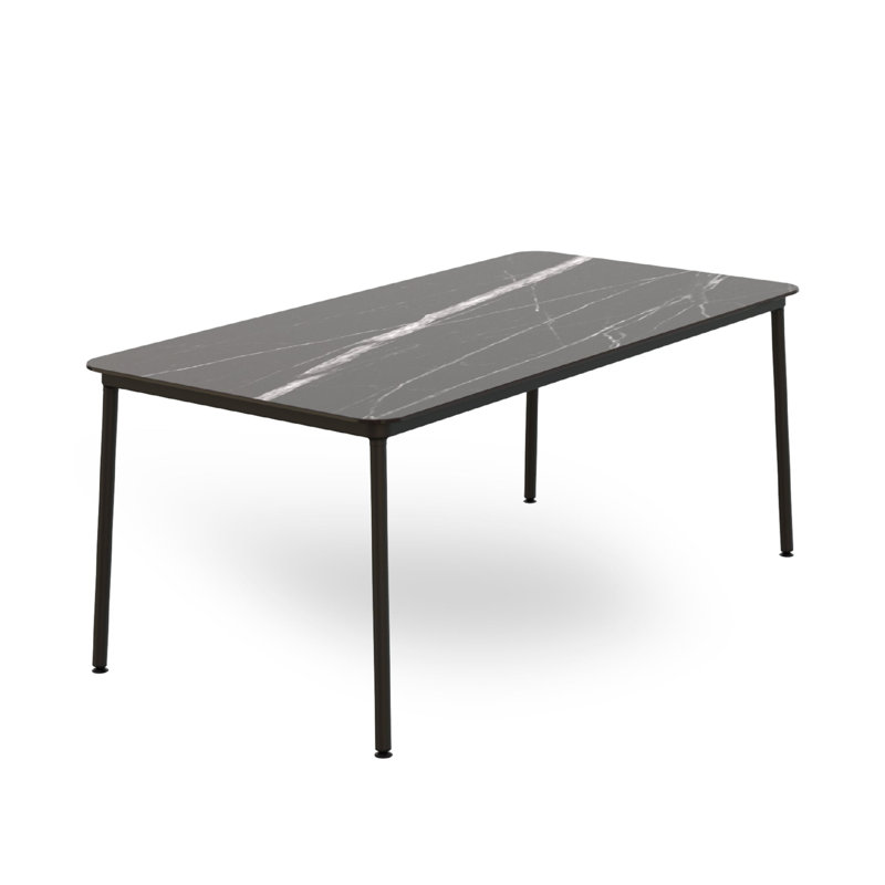 Hub Dining Table, 29.53"H x 70.87"L x 35.43"W, Black