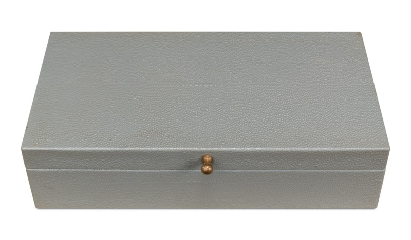 Gatsburg Handmade Decorative Box, Light Gray