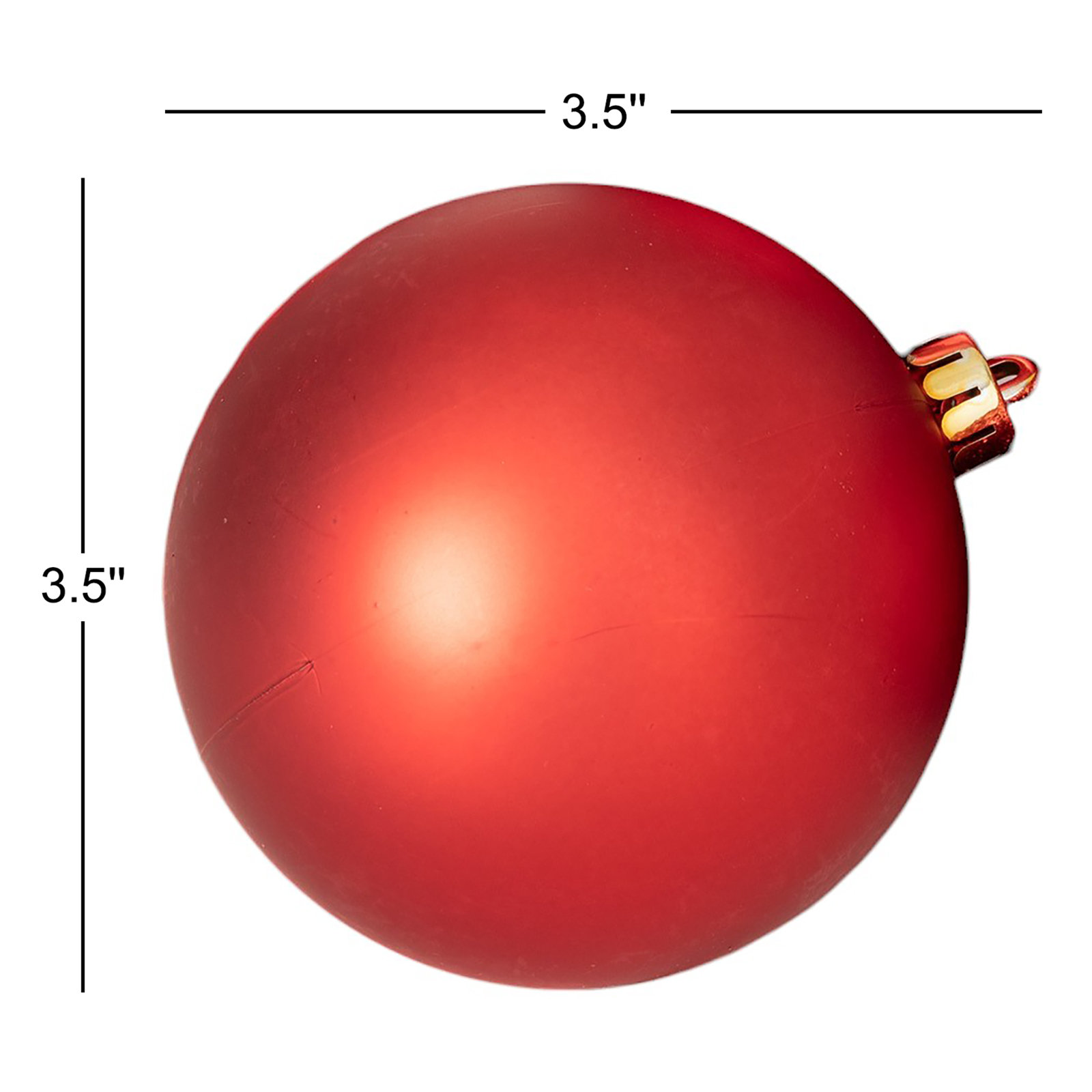 6 Piece Solid Ball Ornament Set