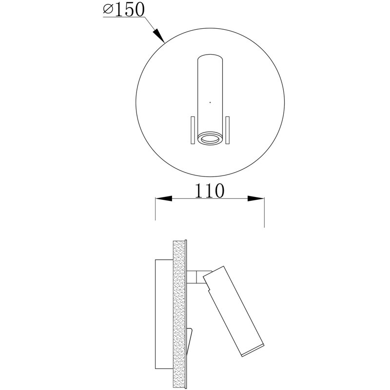 Brahe Aluminium LED Spotlight, White Matt