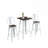Industrial Style 3-Piece Compact Dining Set