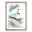 Ski Lift in the Alps in Abstract - Picture Frame Painting Print-55619334-55619333
