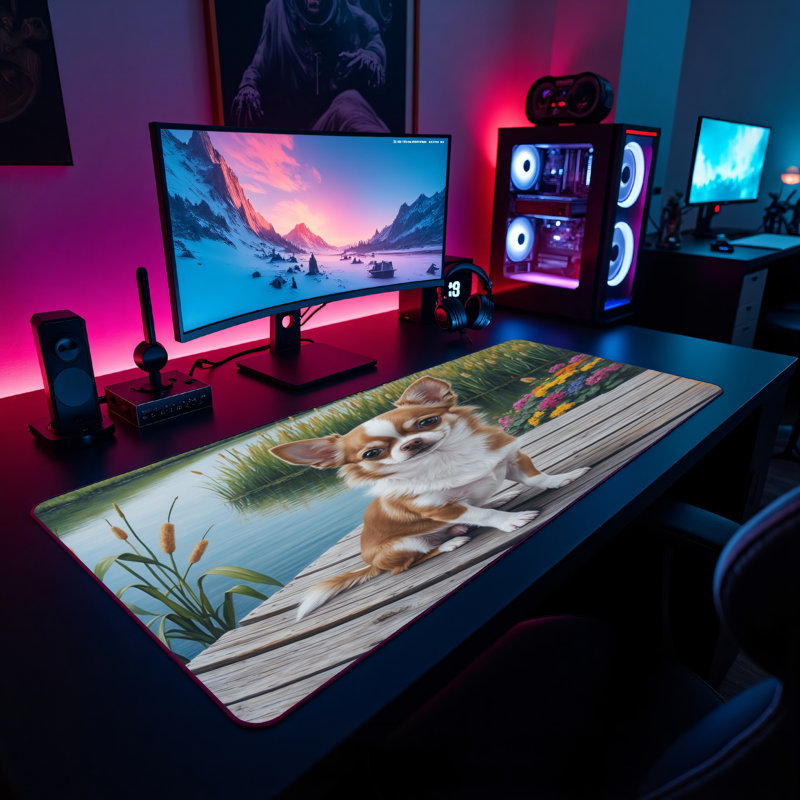 Polyester Desk Pad, 23.6x13.8