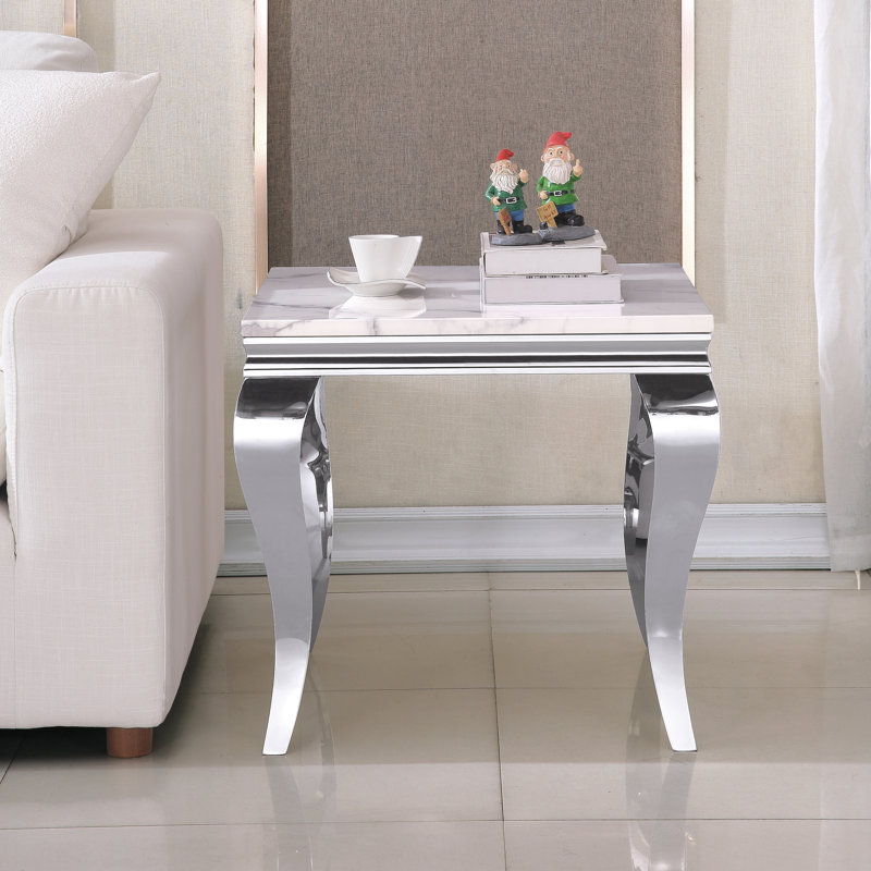Table de bout Jeneine, Argent argent
