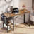 Home Office Desk With Built-in Charging Station,writing Desk With Spacious Storage Space, Corner Desk With Stable Structure,computer Desk With Anti-tip Design